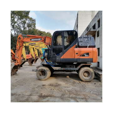 รถขุด doosan ที่ใช้แล้ว: รุ่น DX60W, DX60, DX80, DX140, DX150 และ DX210 - มุ่งเน้นไปที่เครื่องขุด DX140 Wheel