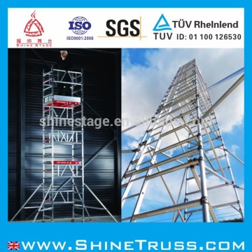 Outdoor Aluminum scaffoldings mobile ladder scaffoldings
