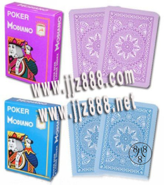 Modiano Cristallo 4 Pip Jumbo Index 100% Plastic Marked Cards 