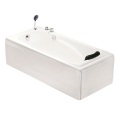 Hydrotherapy Spa Bath Rectangular Acrylique Cover Soaking Bathtub pour les adultes