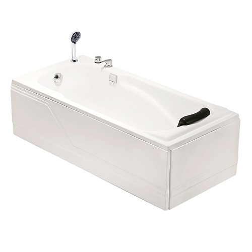 Rectangular Acrylic Cover Soaking Bathtub For Adults