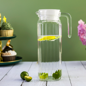 Large Capacity Glass Juice Bottle Jug - Wholesale Hot Sale Home Use Water Pitcher with Handle