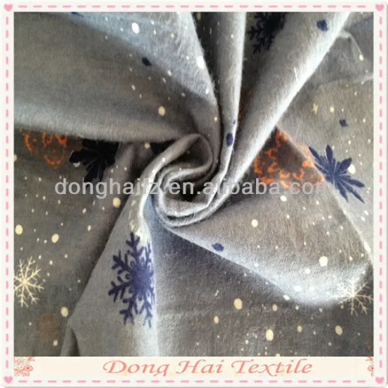 Fashion brushed cotton fabric printing with small flowers