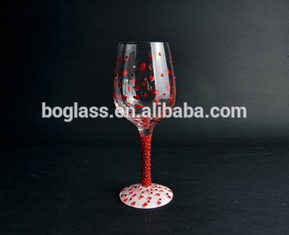 Wedding Dinner crystal rhinestone sticker design for red wine cup