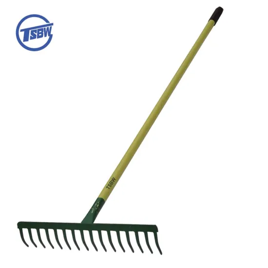 R109ML Carbon Steel Garden Farming Rake with Long Handle
