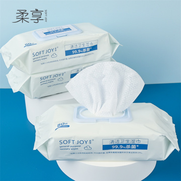 Alcohol-free Spunlace Nonwoven General purpose Wet Wipes