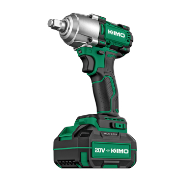 Black and Green 450N.m Brushless Cordless Impact Wrench - Factory Sale