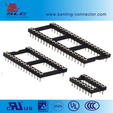2.54mm Pitch Machine Pin IC socket connector,smt type ,Round Pin & round hole IC Socket
