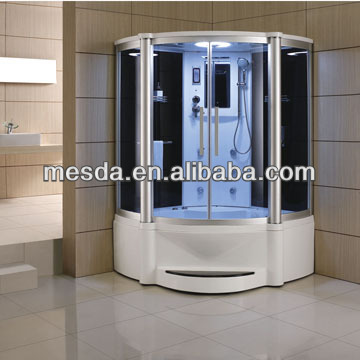 with tub shower steam room;mirror on the ABS board;full functions on the tub