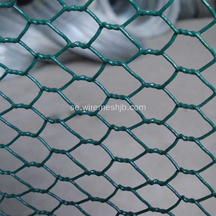 PVC-belagd hexagonal kycklingstråd