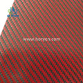 Professional waterproof real red carbon fiber leather fabric