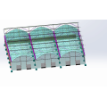 Invernadero de película grande de varios tramos de 6 m / 8 m / 10 m
