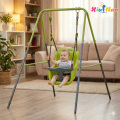 Conjunto de balanço de metal durável para brincadeiras infantis ao ar livre