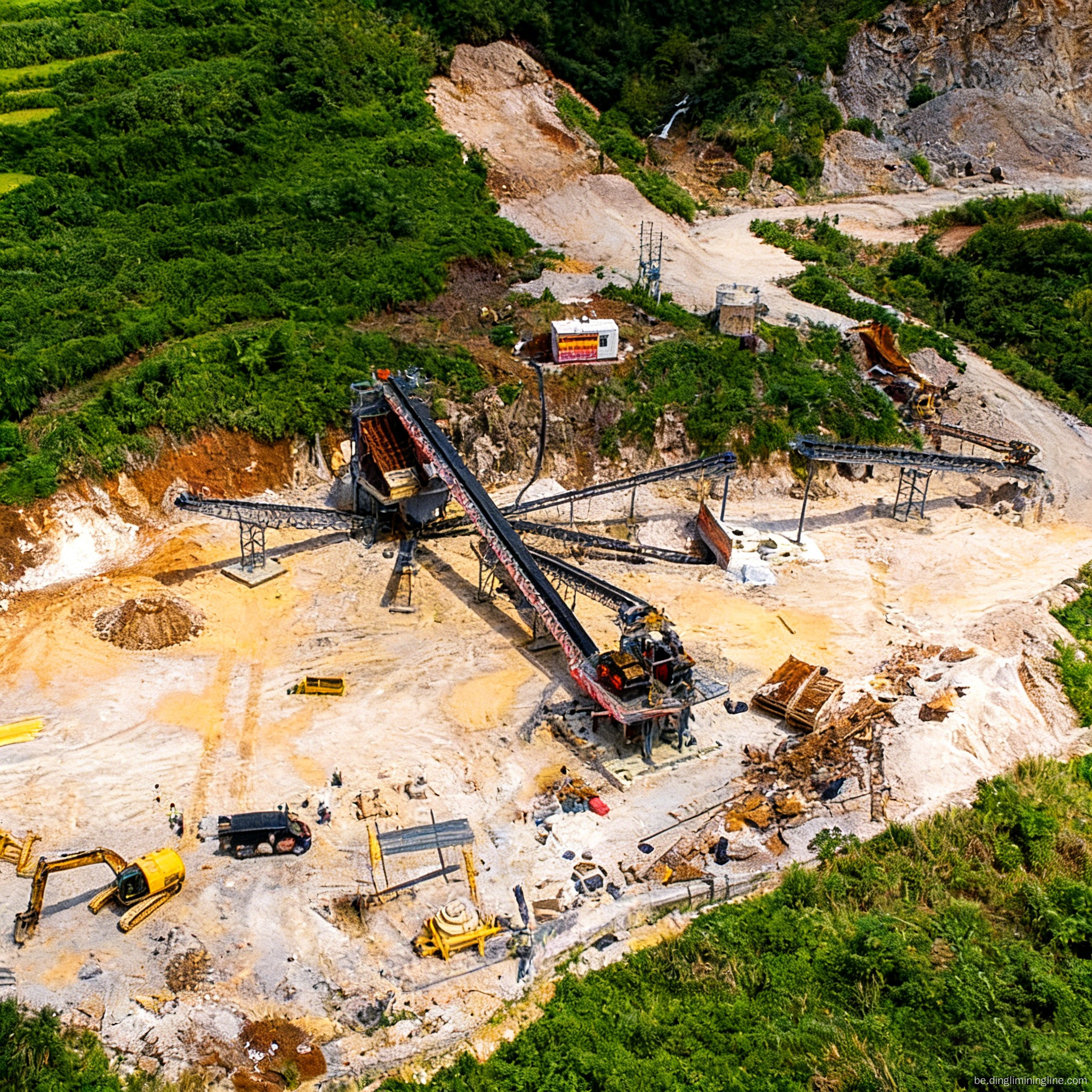 Лінія па вытворчасці штучнага пяску магутнасцю 300 TPH