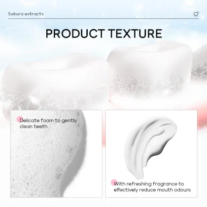Wholesale Natural Cherry Blossom Mint Toothpaste for Fresh Breath Oral Care