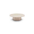 Perabot adat moden abad pertengahan Rose Vene Pink Marble Table Living Room Round Marble Coffee Tables