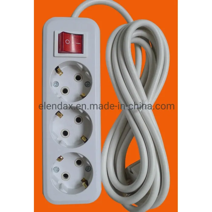 Soket Listrik Eropa Soket Tiga Arah (E8003ES)