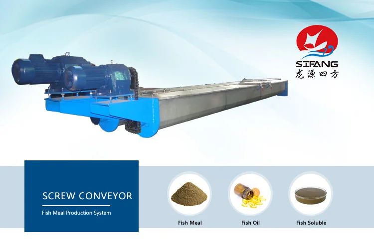 Screw Conveyor / Stainless Steel Screw Conveyor untuk Mesin Fishmeal / untuk Steam Dried Fishmeal