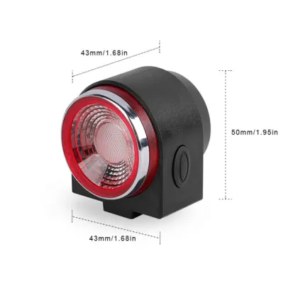Smart Bike Alarm Lock with Multifunctional USB Tail Light and Remote Control