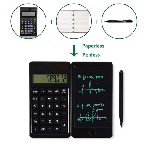 Suron Foldable Calculator & 6 Inch Writing Tablet