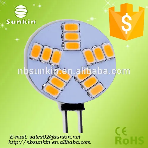 High quality g4 led bulb 5050 SMD warm white pure white cool white from ningbo factory