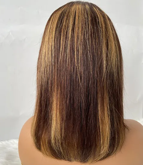 Wholesale Transparent Lace Frontal Short Bob Human Hair Wigs For Black Women Brazilian Virgin Hair Lace Front Wig