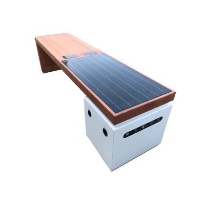 solar powered charging benches