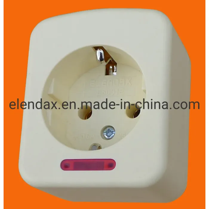 2-контактная удлинительная розетка европейского стандарта, 10/16 А (E5002E)