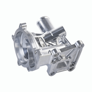 5-осевой алюминиевый корпус охлаждающей жидкости, обработанный на станке с ЧПУ