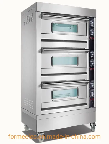 3-Deck 9-Trays Layered Oven Gas Deck Oven Bakery Machine Bread Oven