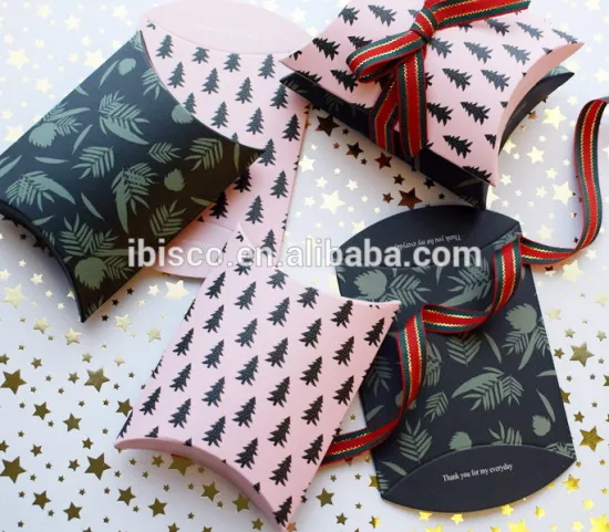 Custom Paper Pillow Box With Logo Printing