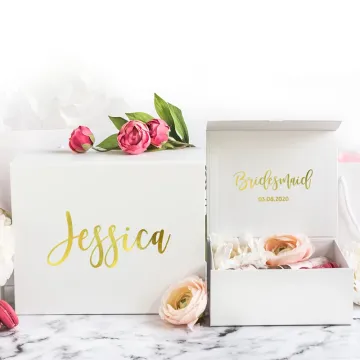 Custom Printing Wedding Favors Gift Magnetic Folding Box