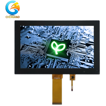 LCD สัมผัส OEM/ODM 9 นิ้วที่มี 50 พิน, ความละเอียด WVGA 800x480