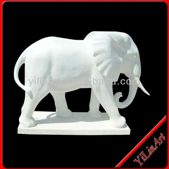 Chinese Handmake Garden Stone Elephant Statue YL-D125