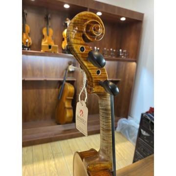 Flame Maple 4/4 Geavanceerde viool Handgemaakte olie Varnish Violin