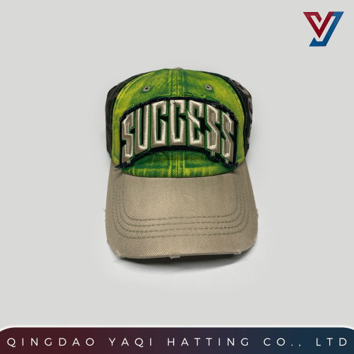 Custom Stitch 6-Panel Unstructured Washed Cap