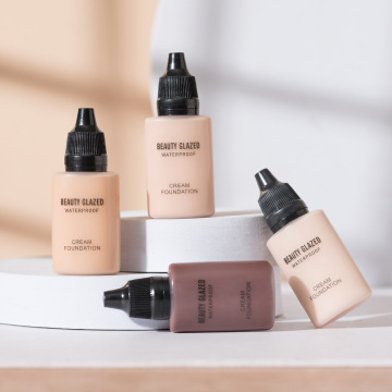 Black Matte Durable Waterproof Liquid Foundation with High Coverage and Oil Control