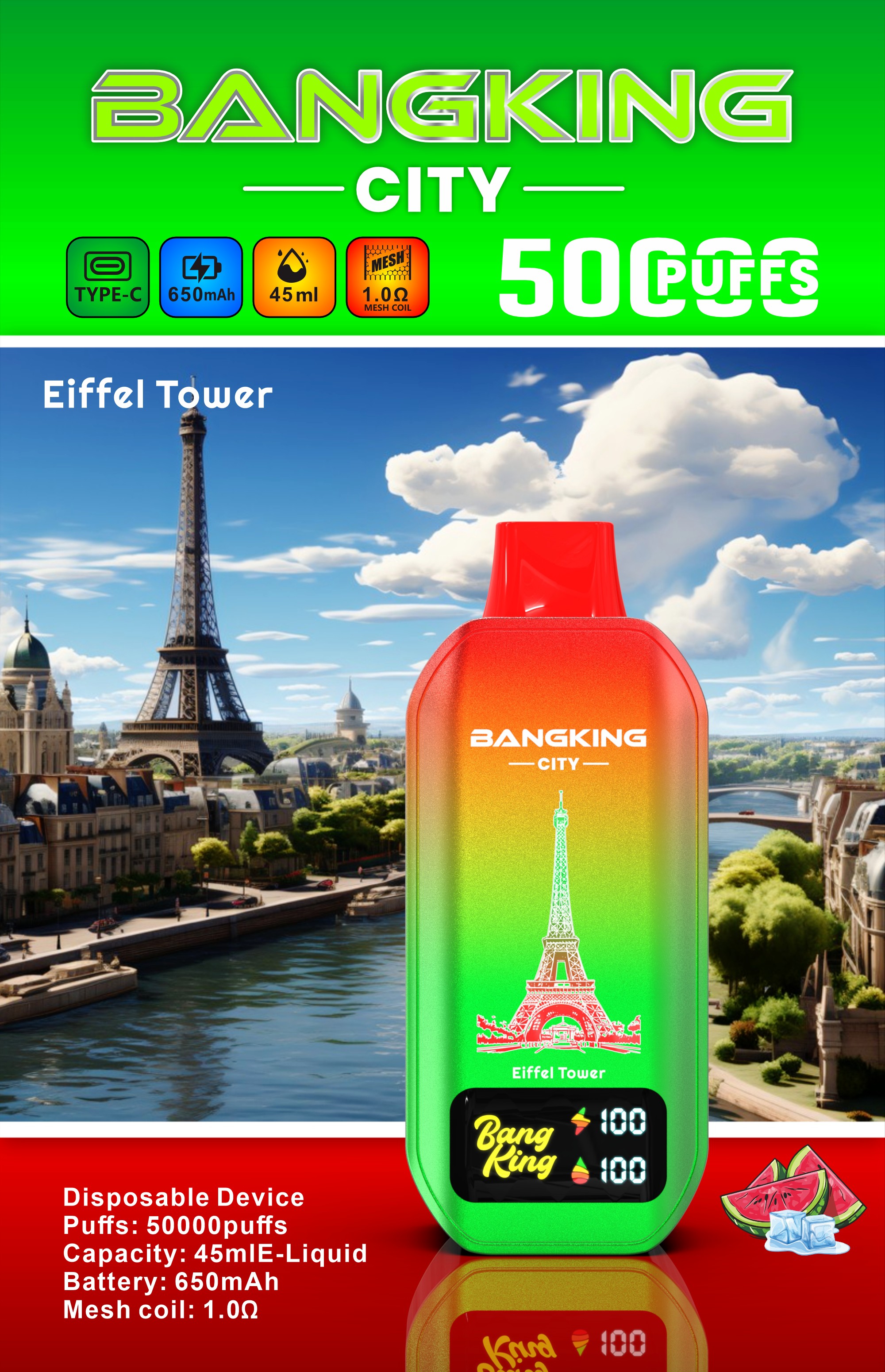 Bang King 50000 Puffs Disposable Vape