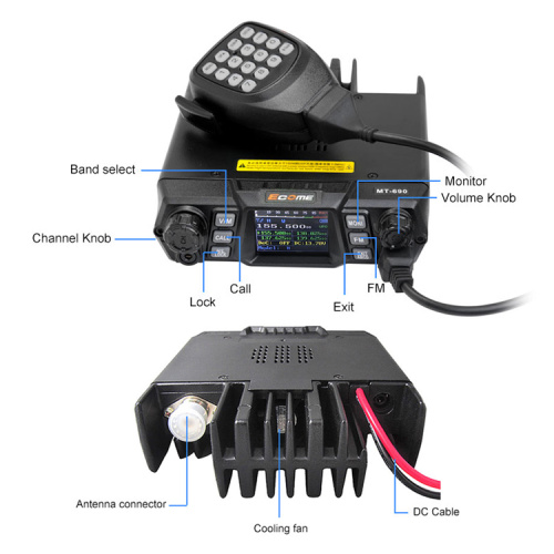 ECOME MT-690 Analog Mobile Car Funk Basisstation