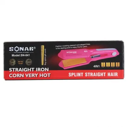 4-in-1 Changeable Board Hair Straightener with Electronic Temperature Control and Anti-scalding