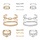 40 pcs Multiple Layered Stackable Open Cuff Wrap Bangle Bracelet Jewelry Adjustable for Women Girls Wholesales Set Assorted