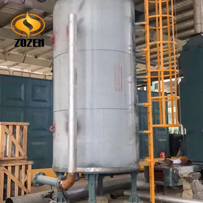 Industrial Oil Gas vertical thermal oil heater