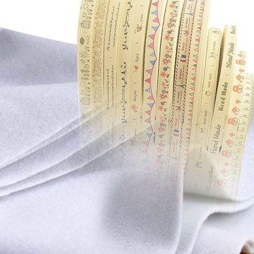 Teramila Fabric Handmade Cotton label Ribbon And Single Adhesive Cotton Batting For Quilting DIY Garment Accessories Patchwork