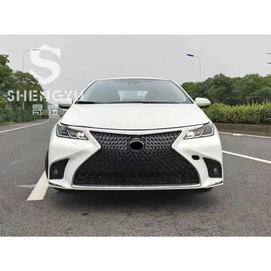 ABS PP Body Kit with Front and Rear Bumper Assembly Grille for Toyota Corolla 2019-2021 - Lexus LS Style Upgrade