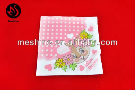 High quality paper printed napkins wholesale
