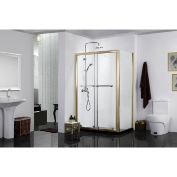 Sliding Track System Shower Doors with Tempered Laminated Glass