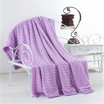 Rose Blanket Rose Pattern Printed Good Quality plush Flannel Fleece wedding Blanket Throw