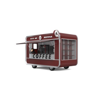 Modern Low-Cost Water-Resistant Outdoor Coffee Kiosk