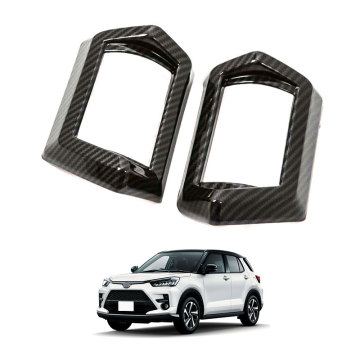 Aksesori Interior Serat Karbon OEM ABS untuk 2021 Toyota Raize Air Outlet Trim Frame
