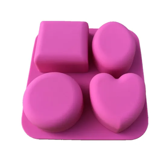 oval silicone circular soap press mold